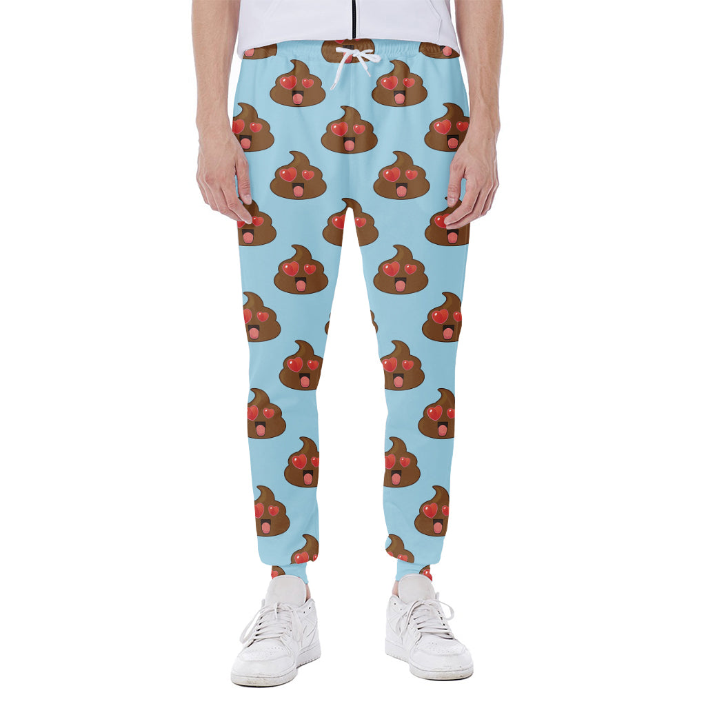 Lovely Poop Pattern Print Scuba Joggers