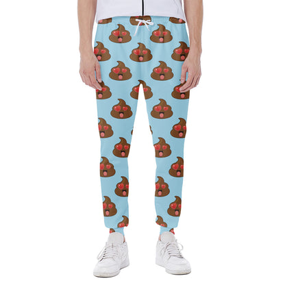 Lovely Poop Pattern Print Scuba Joggers