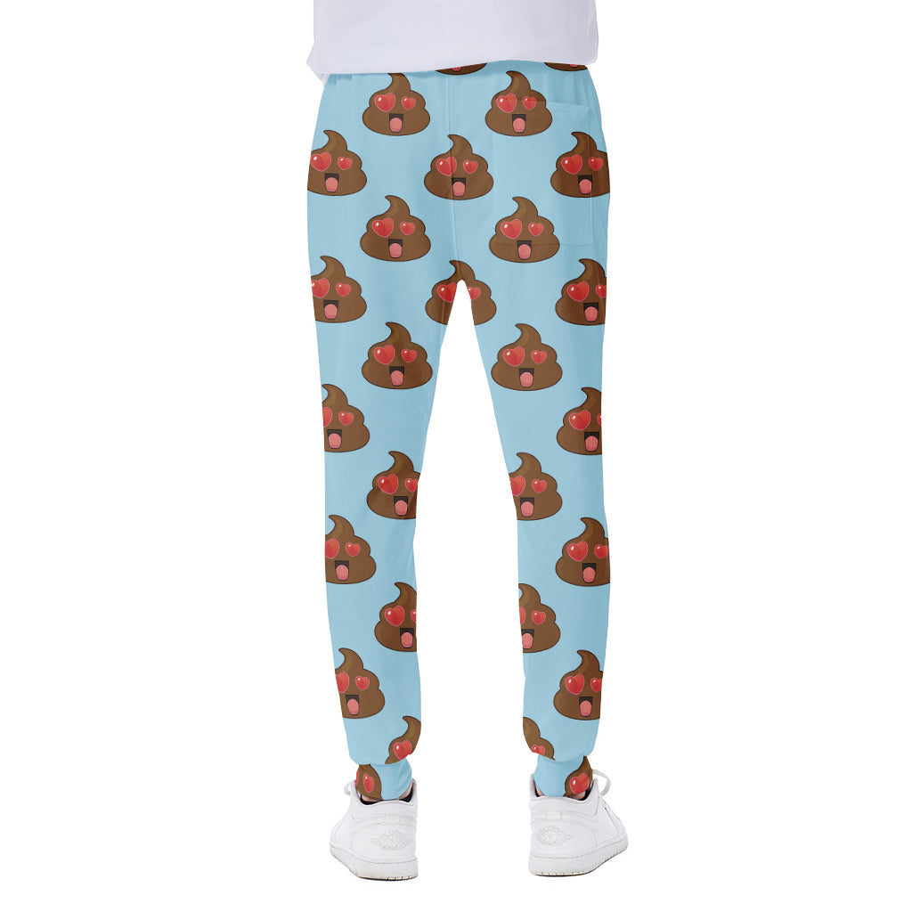 Lovely Poop Pattern Print Scuba Joggers