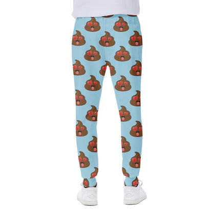 Lovely Poop Pattern Print Scuba Joggers