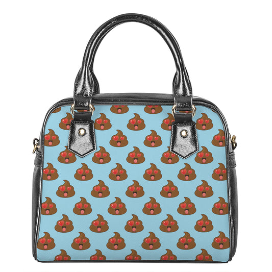 Lovely Poop Pattern Print Shoulder Handbag