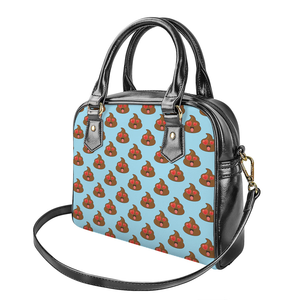 Lovely Poop Pattern Print Shoulder Handbag