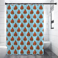 Lovely Poop Pattern Print Shower Curtain