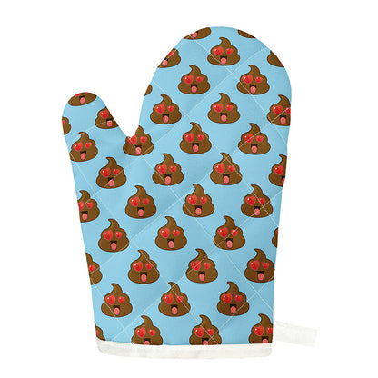 Lovely Poop Pattern Print Single Oven Mitt