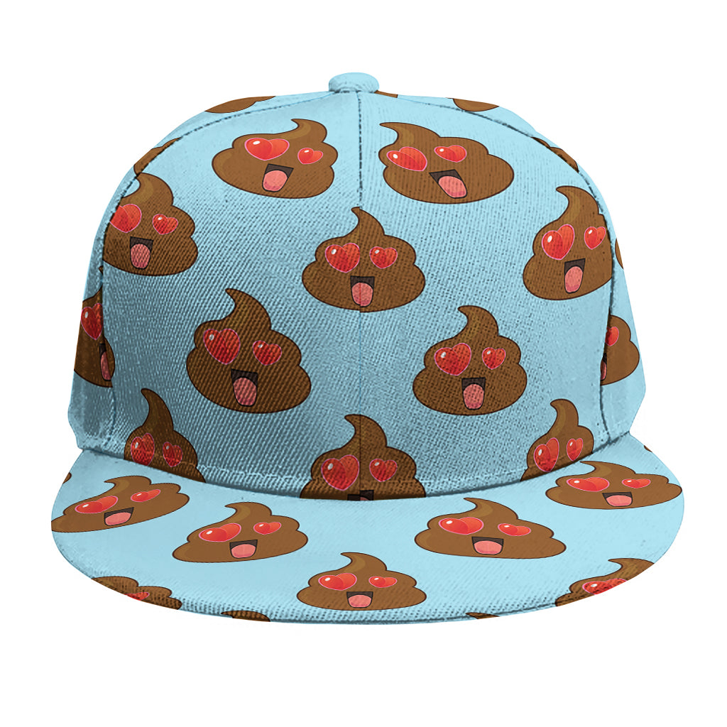 Lovely Poop Pattern Print Snapback Cap