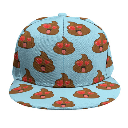 Lovely Poop Pattern Print Snapback Cap