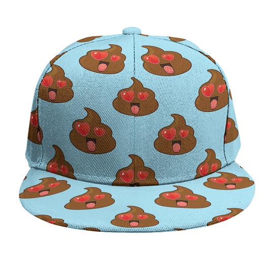 Lovely Poop Pattern Print Snapback Cap