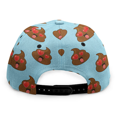 Lovely Poop Pattern Print Snapback Cap