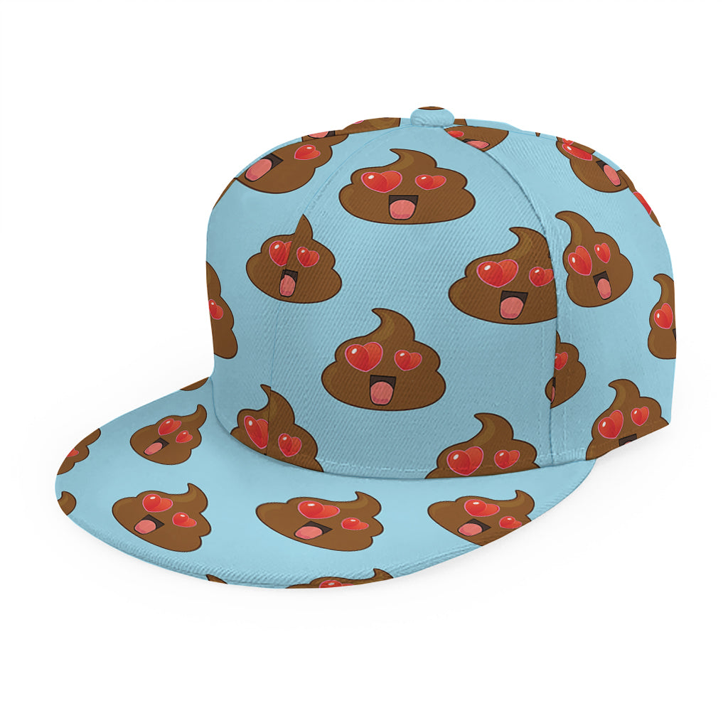 Lovely Poop Pattern Print Snapback Cap