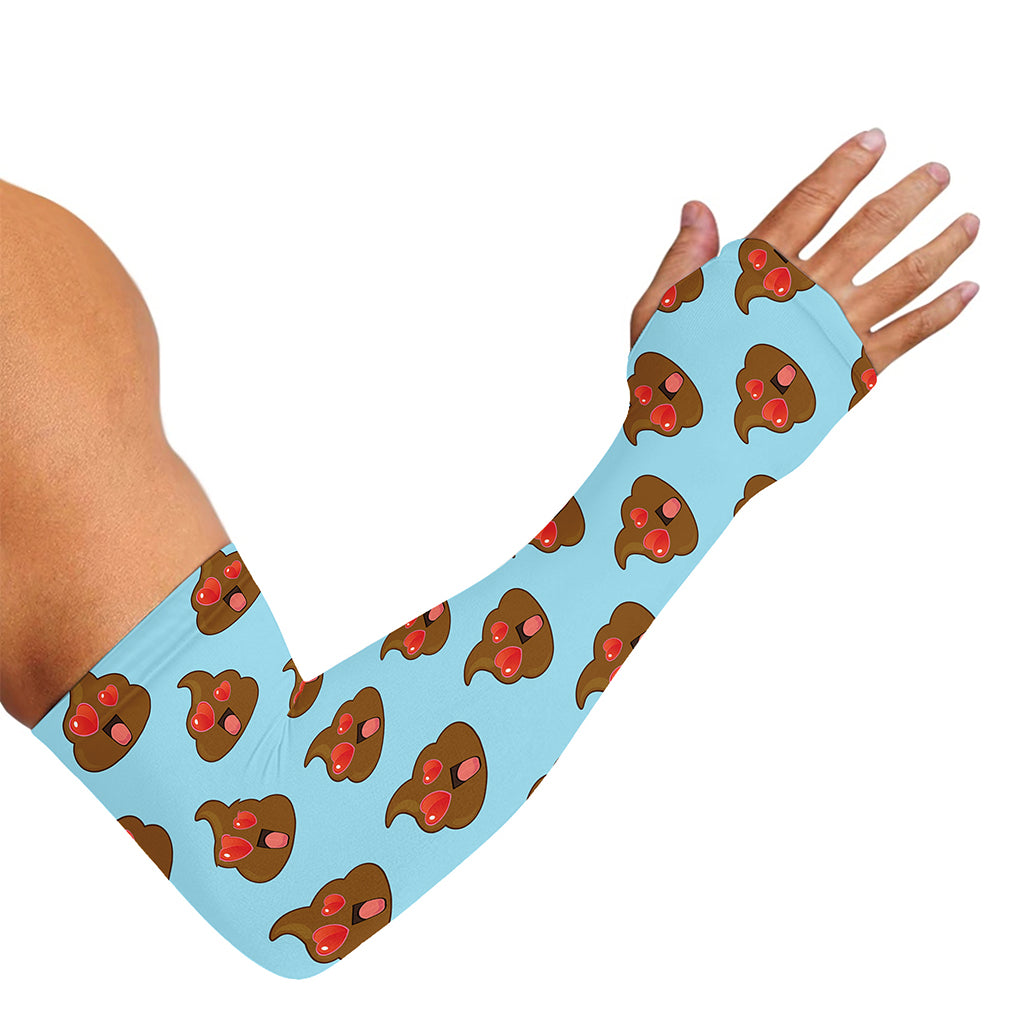 Lovely Poop Pattern Print Sun Protection Arm Sleeves