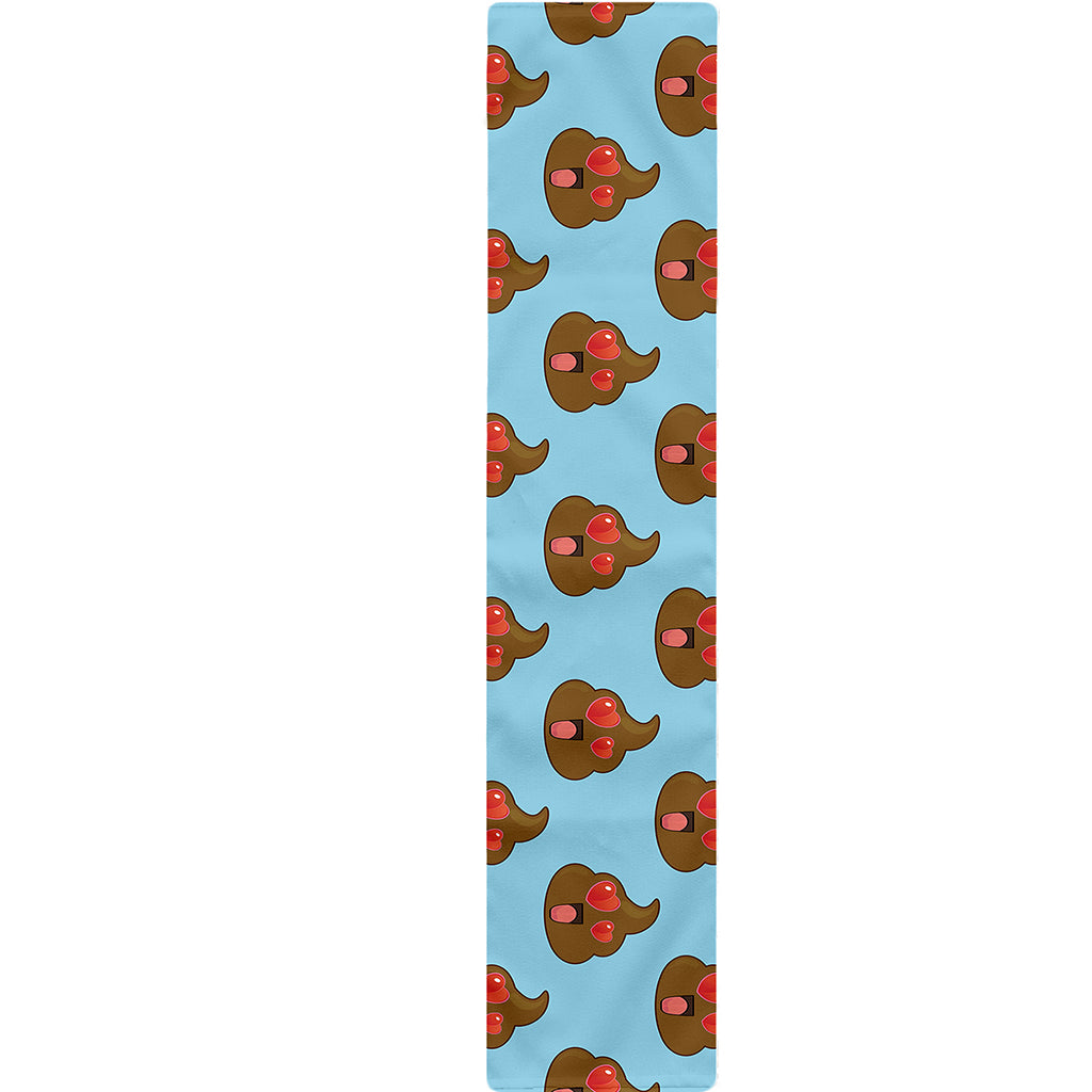 Lovely Poop Pattern Print Table Runner