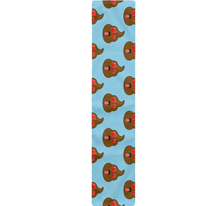 Lovely Poop Pattern Print Table Runner