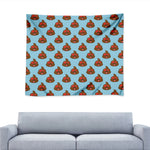 Lovely Poop Pattern Print Tapestry