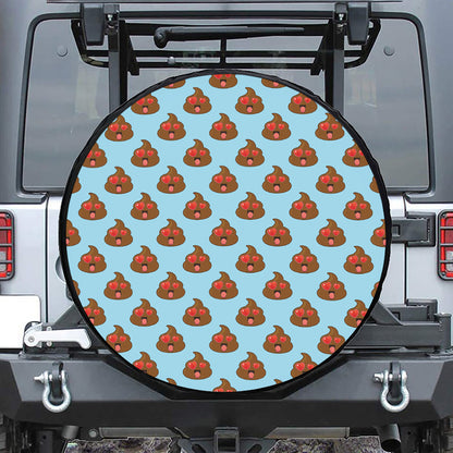 Lovely Poop Pattern Print Tire Cover