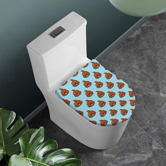 Lovely Poop Pattern Print Toilet Lid Cover