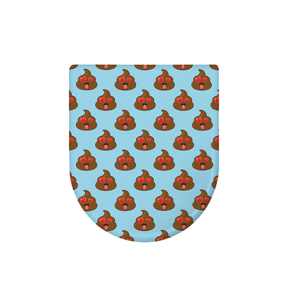 Lovely Poop Pattern Print Toilet Lid Cover