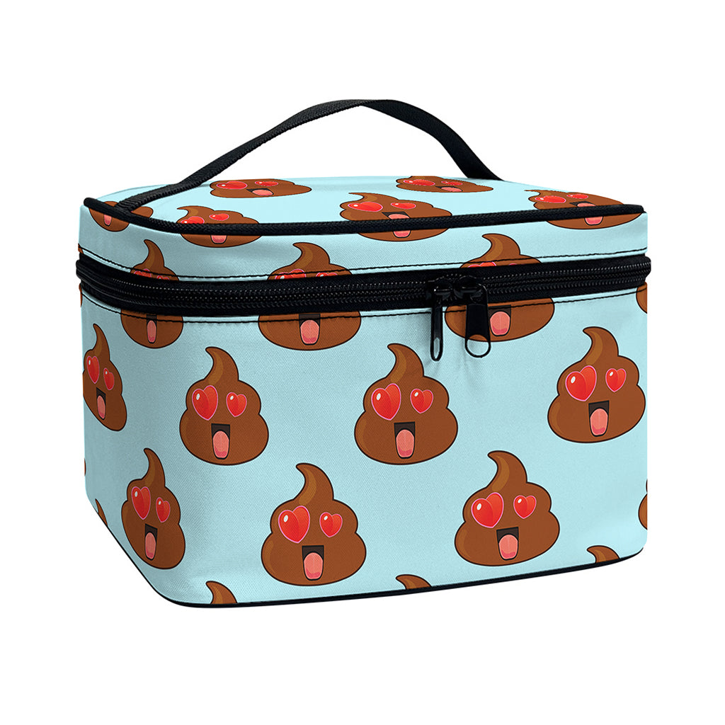 Lovely Poop Pattern Print Travel Makeup Bag