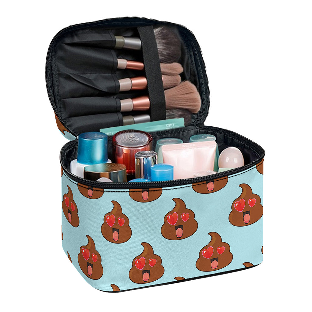 Lovely Poop Pattern Print Travel Makeup Bag