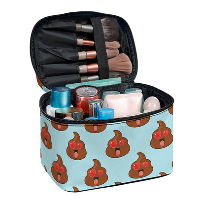 Lovely Poop Pattern Print Travel Makeup Bag