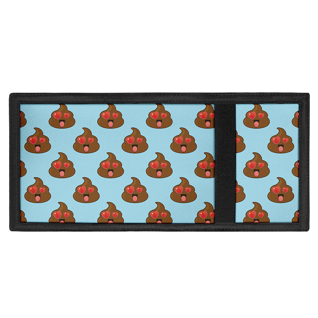 Lovely Poop Pattern Print Trifold Wallet