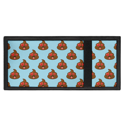 Lovely Poop Pattern Print Trifold Wallet