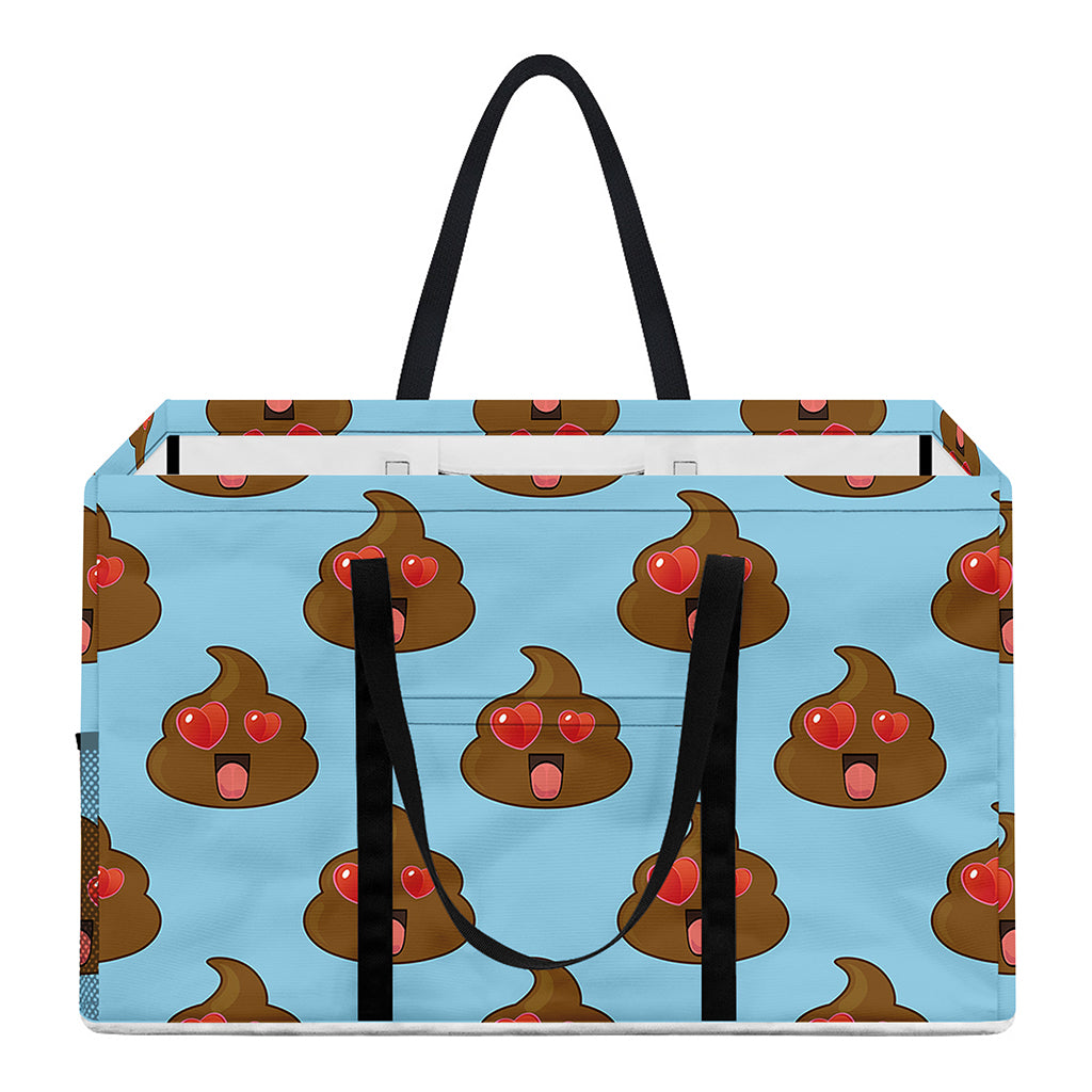 Lovely Poop Pattern Print Utility Tote Bag