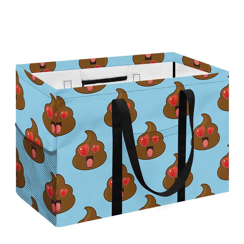 Lovely Poop Pattern Print Utility Tote Bag