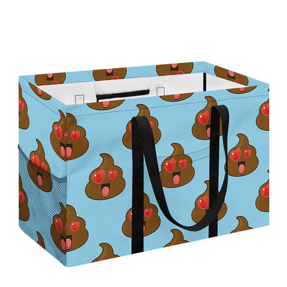 Lovely Poop Pattern Print Utility Tote Bag