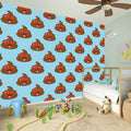 Lovely Poop Pattern Print Wall Sticker