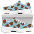 Lovely Poop Pattern Print White Chunky Shoes