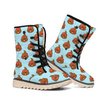 Lovely Poop Pattern Print Winter Boots