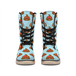 Lovely Poop Pattern Print Winter Boots