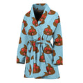 Lovely Poop Pattern Print Women's Bathrobe