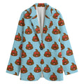 Lovely Poop Pattern Print Women's Blazer