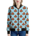 Lovely Poop Pattern Print Women's Bomber Jacket