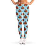 Lovely Poop Pattern Print Women's Leggings