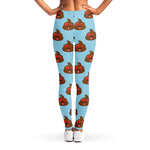 Lovely Poop Pattern Print Women's Leggings