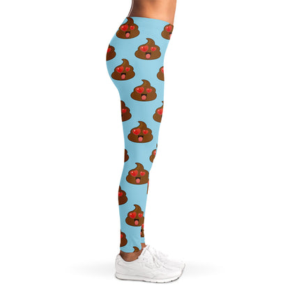 Lovely Poop Pattern Print Women's Leggings