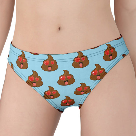 Lovely Poop Pattern Print Women's Panties