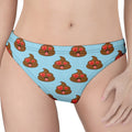 Lovely Poop Pattern Print Women's Thong