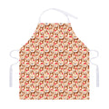 Lovely Teddy Bear Pattern Print Adjustable Apron