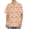 Lovely Teddy Bear Pattern Print Aloha Shirt