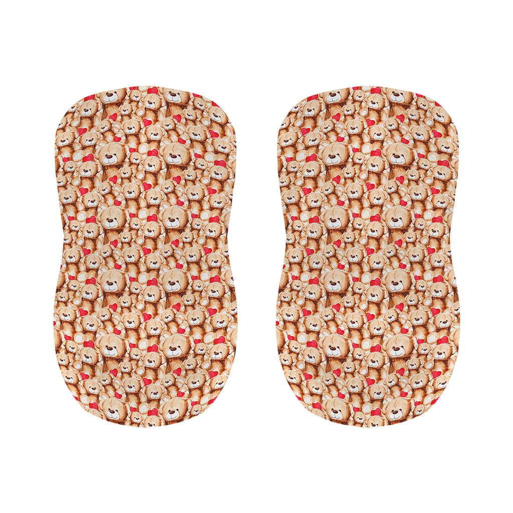Lovely Teddy Bear Pattern Print Bar Stool Covers