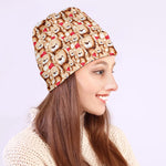 Lovely Teddy Bear Pattern Print Beanie