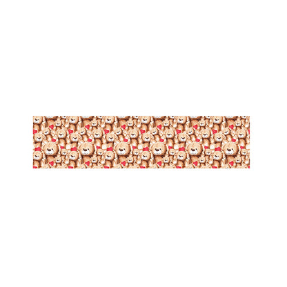 Lovely Teddy Bear Pattern Print Bed Runner