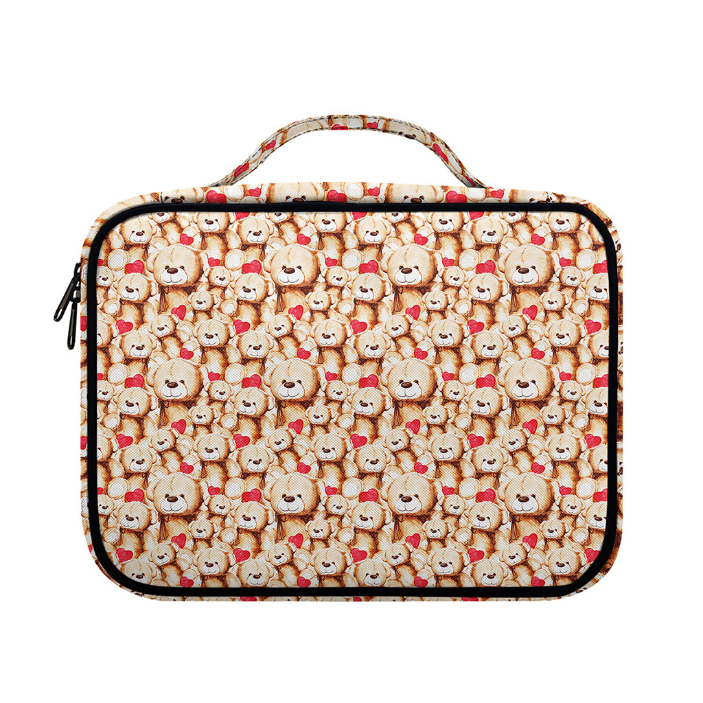Lovely Teddy Bear Pattern Print Briefcase Bible Bag