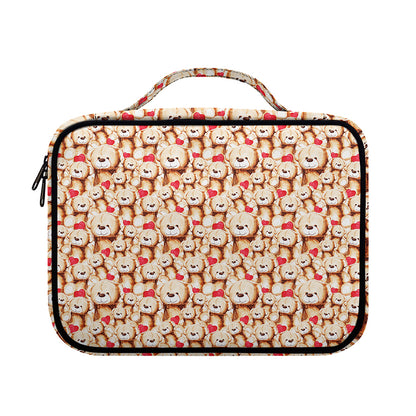 Lovely Teddy Bear Pattern Print Briefcase Bible Bag