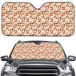 Lovely Teddy Bear Pattern Print Car Windshield Sun Shade