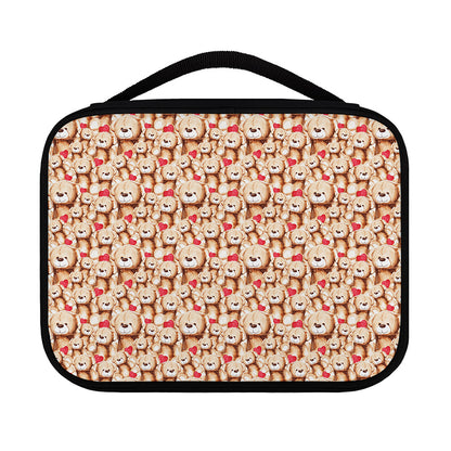Lovely Teddy Bear Pattern Print Classic Bible Case