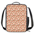 Lovely Teddy Bear Pattern Print Crossbody Lunch Bag